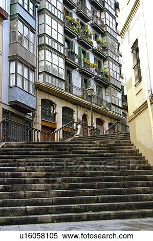 Spain, Basque country, Bilbao, City, Spanish city, Architecture, Building View Large Photo Image Stock Photography - Spain, Basque country, Bilbao, City, Spanish city, Architecture, Building. Fotosearch