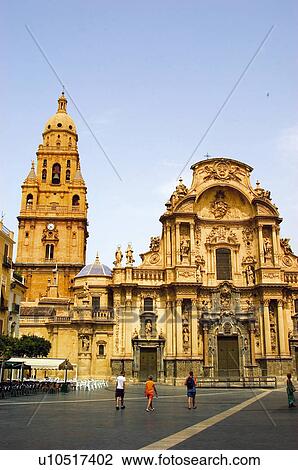 Espagne Espagnol Monument Espagnol Monument Murcia Architecture Cathedrale Banque D Image U Fotosearch