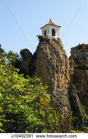 Stock Image - Spain, Spanish, Monument, Spanish monument, Comunidad valenciana, Guadalest, Alicante. Fotosearch