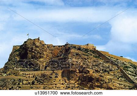 Spain, Spanish, Monument, Spanish monument, Comunidad valenciana, Alicante, Castle View Large Photo Image Stock Image - Spain, Spanish, Monument, Spanish monument, Comunidad valenciana, Alicante, Castle. Fotosearch