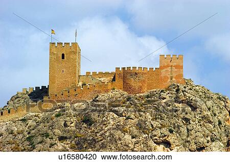 Stock Image - Spain, Spanish, Monument, Spanish monument, Comunidad valenciana, Alicante, Sax. Fotosearch