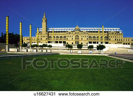 Stock Image - Spain, Spanish, Monument, Spanish monument, Cataluña, Barcelona, Architecture. Fotosearch