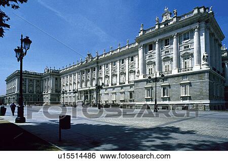 Stock Photograph - Spain, Spanish, Monument, Spanish monument, Madrid, Architecture, Palace. Fotosearch