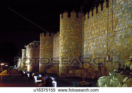 Spain, Spanish, Monument, Spanish monument, Castilla leon, Avila, City wall View Large Photo Image Stock Photography - Spain, Spanish, Monument, Spanish monument, Castilla leon, Avila, City wall. Fotosearch