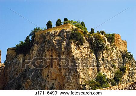 Spanish monument on a cliff View Large Photo Image Stock Photo - Spanish monument on a cliff. Fotosearch