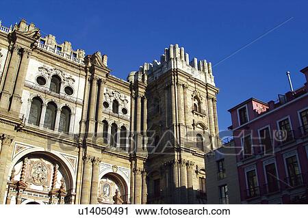 Spain, Andalucia, Andalusia, Malaga, City, Town, Architecture View Large Photo Image Stock Image - Spain, Andalucia, Andalusia, Malaga, City, Town, Architecture. Fotosearch