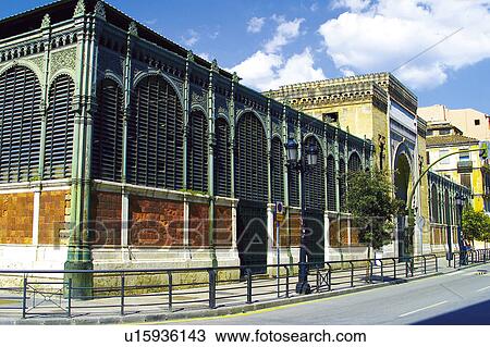 Stock Image - Spain, Andalucia, Andalusia, Malaga, City, Town, Building. Fotosearch