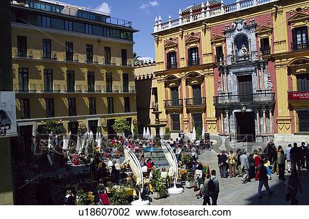 Spain, Andalucia, Andalusia, Malaga, City, Town, Architecture View Large Photo Image Stock Image - Spain, Andalucia, Andalusia, Malaga, City, Town, Architecture. Fotosearch