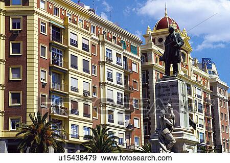 Spain, Andalucia, Andalusia, Malaga, City, Town, Street View Large Photo Image Stock Photo - Spain, Andalucia, Andalusia, Malaga, City, Town, Street. Fotosearch