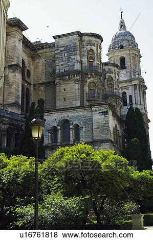 Stock Photo - Spain, Andalucia, Andalusia, Malaga, City, Town, Architecture. Fotosearch