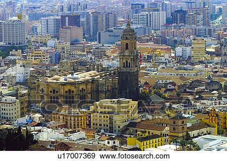 Stock Photo - Spain, Andalucia, Andalusia, Malaga, City, Town, Building. Fotosearch