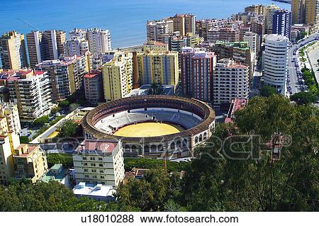 Spain, Andalucia, Andalusia, Malaga, City, Town, Building View Large Photo Image Stock Photo - Spain, Andalucia, Andalusia, Malaga, City, Town, Building. Fotosearch