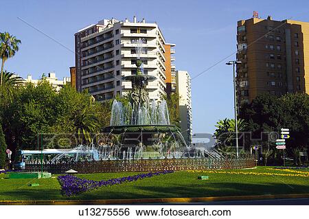 Spain, Andalucia, Andalusia, Malaga, Town, City, Street View Large Photo Image Stock Photograph - Spain, Andalucia, Andalusia, Malaga, Town, City, Street. Fotosearch