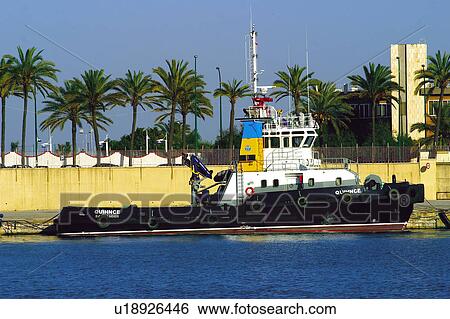Stock Photograph - Spain, Andalucia, Andalusia, Malaga, Port, Harbor, Harbour. Fotosearch
