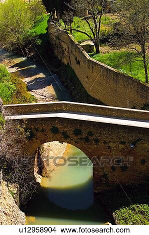 Spain, Andalusia, Andalucia, Costa del sol, Ronda, Architecture, Bridge View Large Photo Image Picture - Spain, Andalusia, Andalucia, Costa del sol, Ronda, Architecture, Bridge. Fotosearch