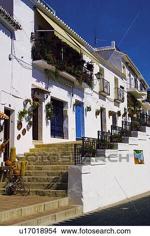 Picture - Spain, Andalusia, Andalucia, Costa del sol, Mijas, Village, House. Fotosearch