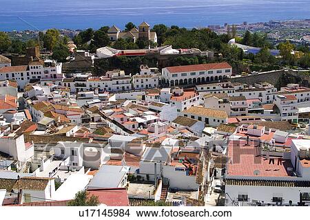 Spain, Andalusia, Andalucia, Costa del sol, Mijas, Landscape, Village View Large Photo Image Picture - Spain, Andalusia, Andalucia, Costa del sol, Mijas, Landscape, Village. Fotosearch