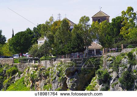 Picture - Spain, Andalusia, Andalucia, Costa del sol, Mijas, Landscape, Precipice. Fotosearch