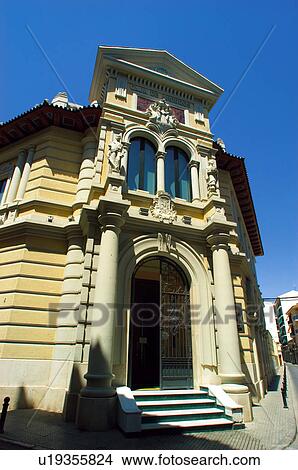 Spain, Andalusia, Andalucia, Costa del sol, Antequera, Building, Facade View Large Photo Image Picture - Spain, Andalusia, Andalucia, Costa del sol, Antequera, Building, Facade. Fotosearch