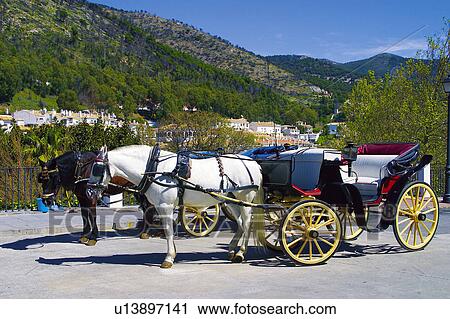 Spain, Andalusia, Andalucia, Costa del sol, Mijas, Village, Street View Large Photo Image Stock Image - Spain, Andalusia, Andalucia, Costa del sol, Mijas, Village, Street. Fotosearch
