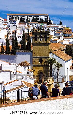 Stock Image - Spain, Andalusia, Andalucia, Costa del sol, Ronda, Architecture, Building. Fotosearch