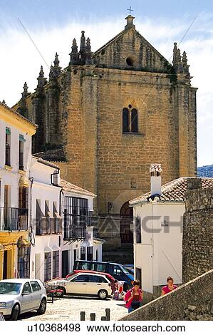 Stock Photo - Spain, Andalusia, Andalucia, Costa del sol, Ronda, Architecture, Building. Fotosearch