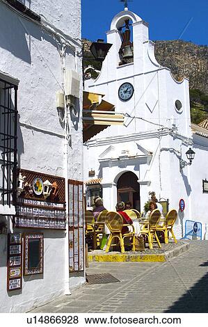 Stock Photo - Spain, Andalusia, Andalucia, Costa del sol, Mijas, Village, House. Fotosearch