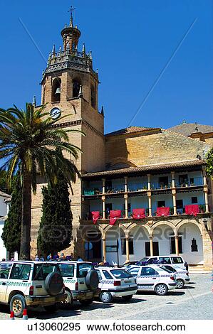 Stock Photography - Spain, Andalusia, Andalucia, Costa del sol, Ronda, Architecture, Building. Fotosearch