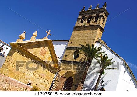 Stock Photography - Spain, Andalusia, Andalucia, Costa del sol, Ronda, Architecture, Building. Fotosearch