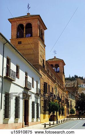 Stock Photography - Spain, Andalusia, Andalucia, Costa del sol, Antequera, Building, Buildings. Fotosearch