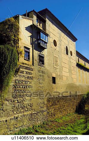 Stock Image - Spain, Andalusia, Andalucia, Granada, Architecture, Alhambra, Palace. Fotosearch