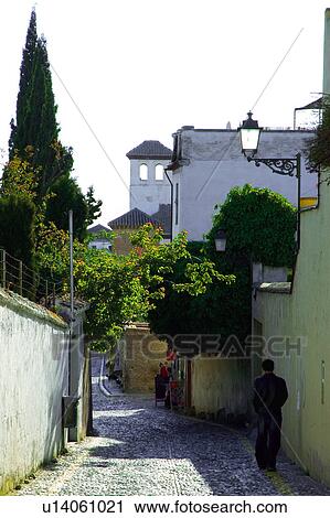 Spain, Andalusia, Andalucia, Granada, City, Town, Building View Large Photo Image Stock Image - Spain, Andalusia, Andalucia, Granada, City, Town, Building. Fotosearch