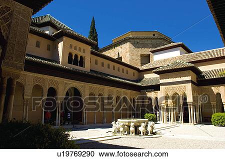 Stock Image - Spain, Andalusia, Andalucia, Granada, Moorish architecture, Moorish, Moorish construction. Fotosearch