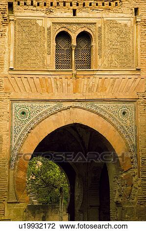 Stock Image - Spain, Andalusia, Andalucia, Granada, Moorish architecture, Moorish, Moorish construction. Fotosearch