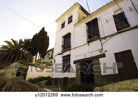Stock Photo - Spain, Andalusia, Andalucia, Granada, City, Town, Building. Fotosearch