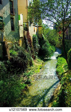 Spain, Andalusia, Andalucia, Granada, Park, Building, House View Large Photo Image Stock Photo - Spain, Andalusia, Andalucia, Granada, Park, Building, House. Fotosearch