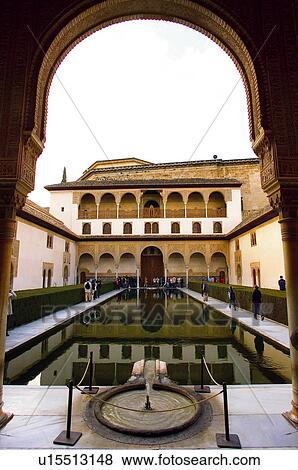 Stock Photo - Spain, Andalusia, Andalucia, Granada, Palace, Architecture, Art. Fotosearch