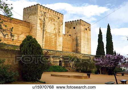 Stock Photo - Spain, Andalusia, Andalucia, Granada, Moorish architecture, Moorish, Moorish construction. Fotosearch
