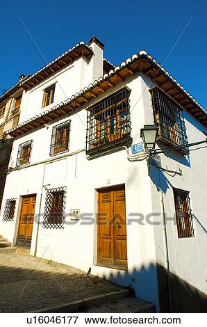 Stock Photo - Spain, Andalusia, Andalucia, Granada, City, Town, Building. Fotosearch