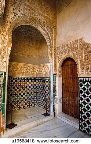 Stock Photo - Spain, Andalusia, Andalucia, Granada, Moorish architecture, Moorish, Moorish construction. Fotosearch