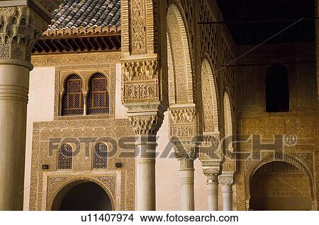 Spain Andalusia Granada, Moorish architecture View Large Photo Image Picture - Spain Andalusia Granada, Moorish architecture. Fotosearch