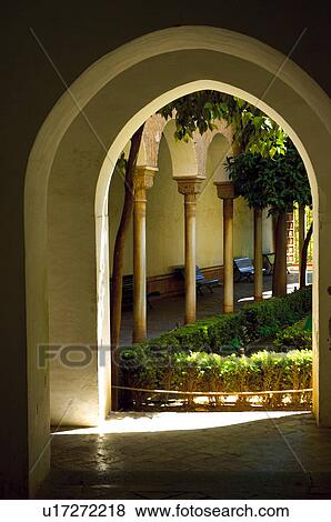 Spanish Moorish architecture View Large Photo Image Stock Photo - Spanish Moorish architecture. Fotosearch