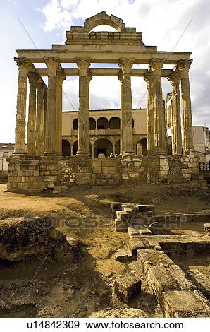 Spain, Extremadura, Badajoz, Merida, Amphitheatre, Amphitheater, Roman View Large Photo Image Stock Photo - Spain, Extremadura, Badajoz, Merida, Amphitheatre, Amphitheater, Roman. Fotosearch