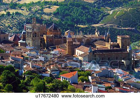 Spain Extremadura Caceres Guadalupe View Large Photo Image Stock Image - Spain Extremadura Caceres Guadalupe. Fotosearch
