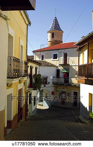 Spain, Extremadura, Caceres, Guadalupe, Building, Buildings, City View Large Photo Image Stock Image - Spain, Extremadura, Caceres, Guadalupe, Building, Buildings, City. Fotosearch
