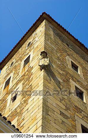 Picture - Spain, Extremadura, Caceres, Plasencia, Building, Architecture, High. Fotosearch