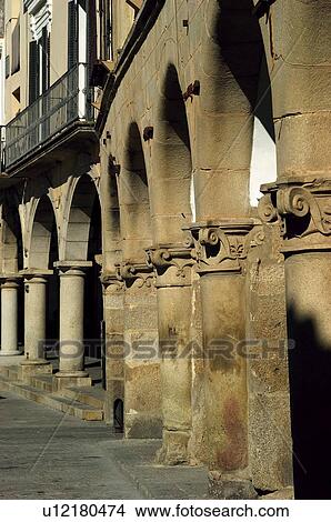 Spain, Extremadura, Caceres, Trujillo, Architecture, Arch, Arches View Large Photo Image Picture - Spain, Extremadura, Caceres, Trujillo, Architecture, Arch, Arches. Fotosearch