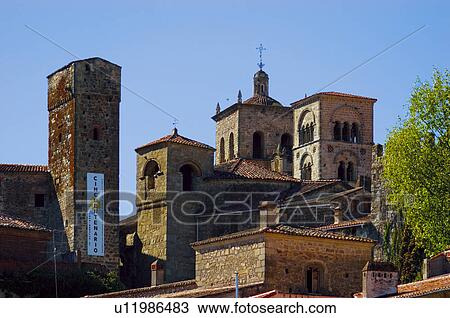 Stock Image - Spain, Extremadura, Caceres, Trujillo, Architecture, Art, Tower. Fotosearch