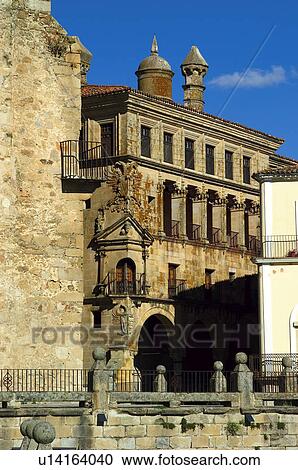 Spain, Extremadura, Caceres, Trujillo, Architecture, Art, Building View Large Photo Image Stock Image - Spain, Extremadura, Caceres, Trujillo, Architecture, Art, Building. Fotosearch