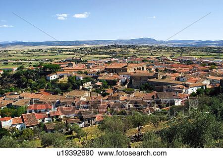 Spain, Extremadura, Caceres, Trujillo, Building, Buildings, City View Large Photo Image Stock Image - Spain, Extremadura, Caceres, Trujillo, Building, Buildings, City. Fotosearch
